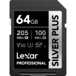 Thẻ nhớ Lexar SDXC 64GB Silver Plus 205MB/s 150MB/s