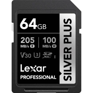 Thẻ nhớ Lexar SDXC 64GB Silver Plus 205MB/s 150MB/s