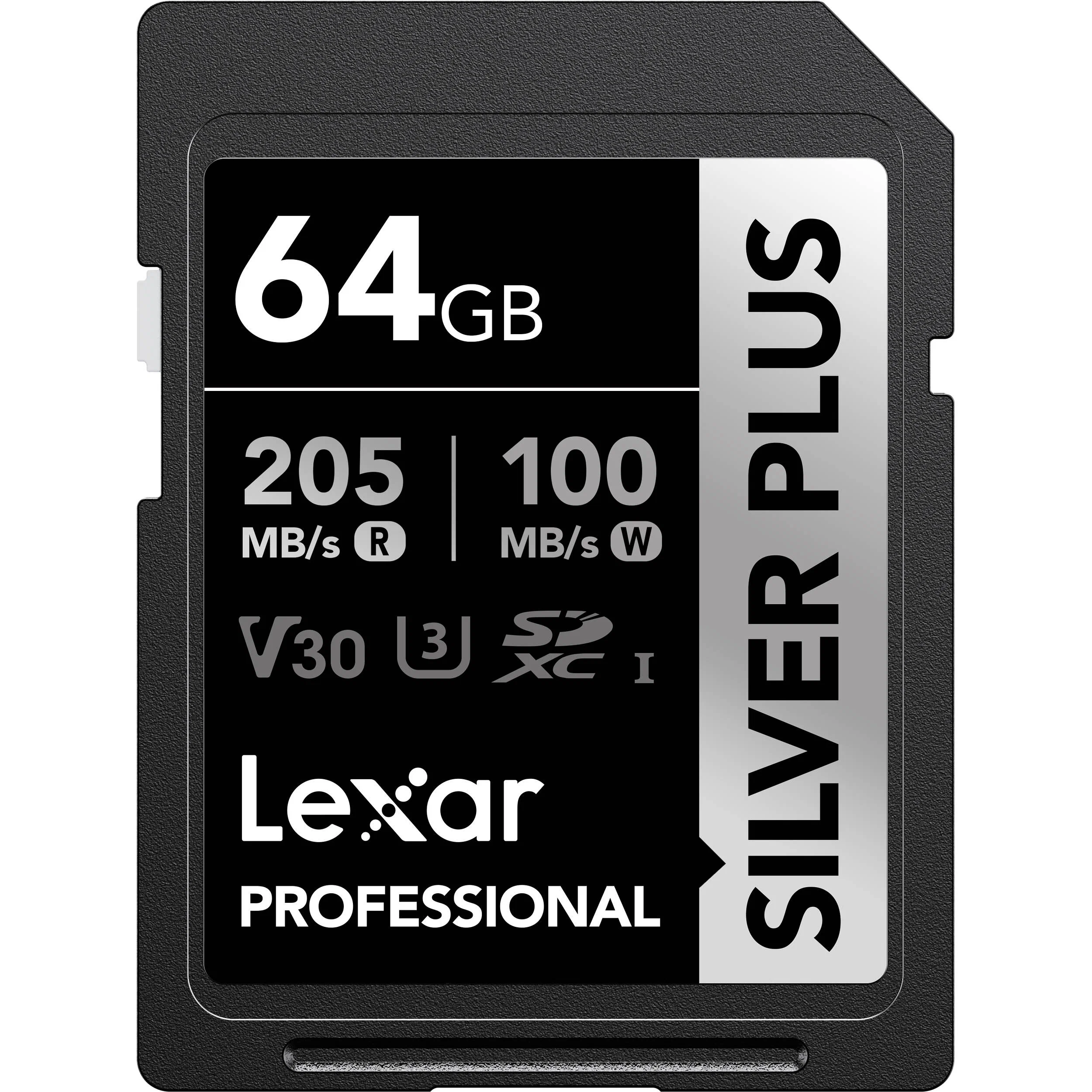 Thẻ nhớ Lexar SDXC 64GB Silver Plus 205MB/s 150MB/s