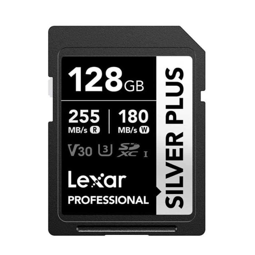 Thẻ nhớ Lexar Professional Silver Plus SDXC UHS-I V30 128GB 255MB/s 180MB/s
